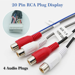 20 Pin Car Radio RCA Harness Adapter Android Stereo Plugs | RCA Wiring Harness C