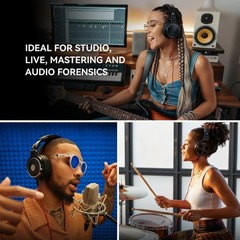 OneOdio Pro~50 Hi~Res Over~Ear Wired Headphones for Studio Monitoring, Black