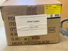 150 per Box of High Speed HDMI Cable M/M 3Ft