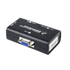 High Resolution 1 to 2 Monitor Switch VGA Video Splitter Converter Adapter n