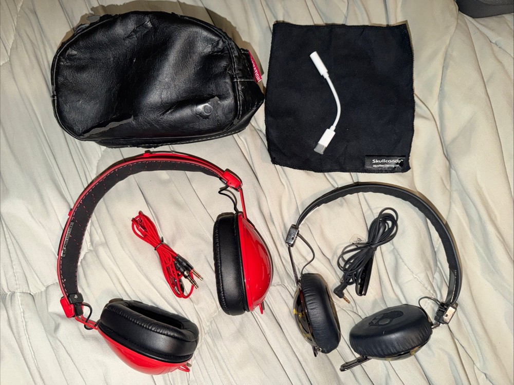 Skullcandy RocNation Aviator Red, +Navigator Headphones, All Items Pictured…