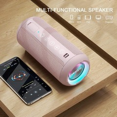 Versatile Bluetooth Speaker with 30 Hours Playtime for Home, Travel, and Parties