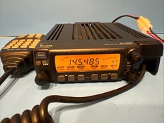 ICOM IC-207H Dual Band VHF/UHF Mobile Transceiver 2 M /70cm Ham Radio Works Good