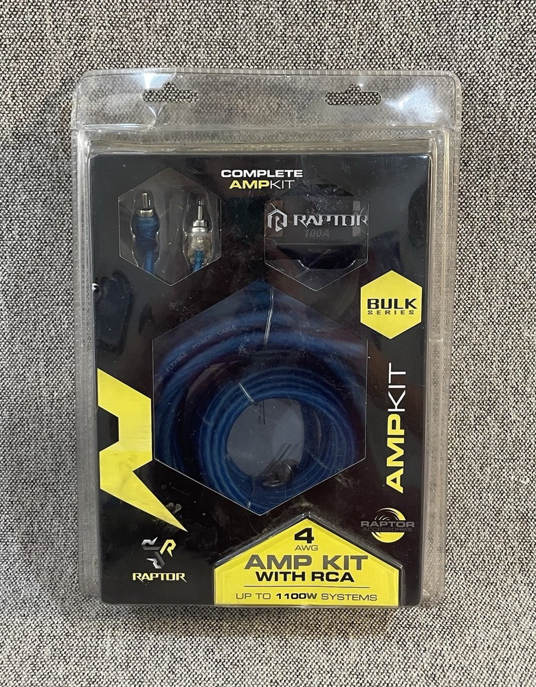 RAPTOR R2AK4 BULK Series R2 4 Gauge Amp Kit