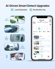 ZOSI 4K 8MP PoE IP Pan/Tilt Add-on Security Camera Outdoor Person Vehicle Detect