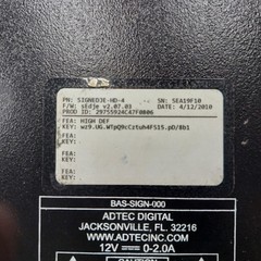 Adtec Signedje 4 GB Digital HD Signage Player MPEG2 & MPEG4 AVC