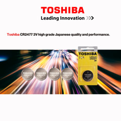 Toshiba CR2477 DL2477 3V Lithium Coin Cell Battery (1 Count)