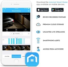 Amcrest Smart Home Wifi 4MP Outdoor Security Camera Wireless System w/ Mic –