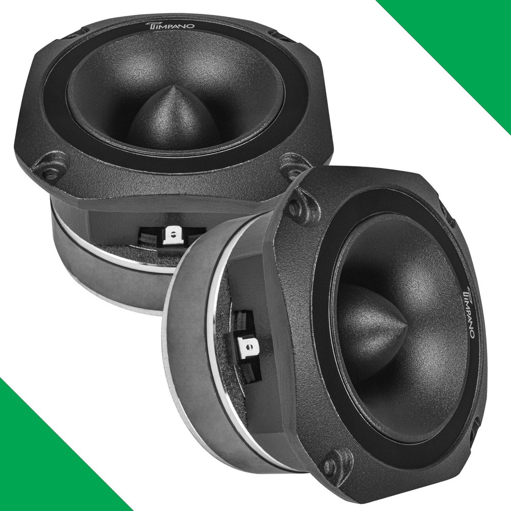(2) 4″ SUPER TWEETER TIMPANO 900WATTS MAX TPT-ST25 BLACK BULLET 8 OHMS PRO AUDIO