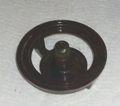 VINTAGE CONTROL KNOB FOR TV TELEVISION SETS METAL,PLASTIC UNKNOWN BRAND OR MODEL