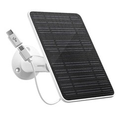 360° Solar Panel Charger for Outdoor Security Camera Eufy 10W Micro USB Type-C