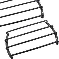 2PCS 10 Inches Speaker Grill Cover 4 Bars Metal Bar Grille Audio Grill