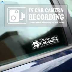 None Brand 4 Pcs Waterproof Vinyl Camera Recording Window 6″ x 2″, White