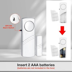 Portable 90dB Door and Window Alarm Set – Ultimate Protection 5 Pack