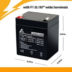 ExpertBattery 12V 5AH Battery for Razor E100 E125 E150 E175 Scooter – 2 Pack