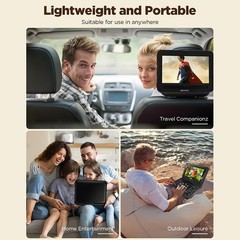 10.8″ Portable Car DVD Player AVI EVD SVCD VCD CD Mp3 JPG USB/SD Mode ALL Region