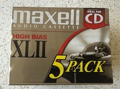 Maxell XLII 60 Min High Bias Audio Cassettes 5 Count NEW SEALED