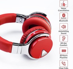 Million Sold 10 Years Classic E7 Active Noise Cancelling Headphones with Red