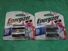 2-Packs Energizer Lithium 123 Batteries 4 Total 12-2033 + Free Shipping