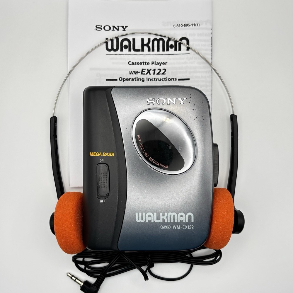 Sony Walkman WM-EX122 Cassette Player – New Belt – Reconditioned