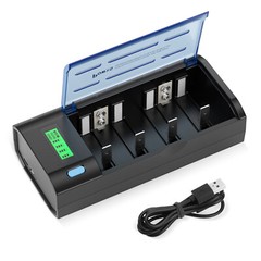HiQuick C/ D Cell Rechargeable Batteries Pack 1.2V NiMH / Battery Charger LOT