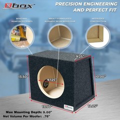 10″ Subwoofer Box – Durable MDF Construction & Precision Fit