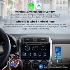 Car Stereo Radio Auto Carplay Android 16 10.1″ Double 2Din Touch Screen GPS WIFI