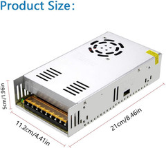 SHNITPWR 12V Power Supply 30A 360W AC to DC Adapter 12 Volt 30 Amp Switching Pow