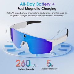 4K AI Smart Glasses with Camera, HD Video, Bluetooth, No SD Card Needed