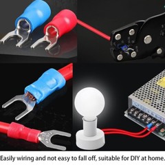 300Pcs Mixed Insulated Solderless Crimp Electrical Wire Connectors Terminals Kit