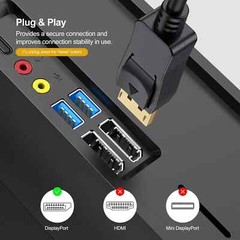 Lot of 1-10 5FT DisplayPort to Display Port Cable DP to DP 4K UHD Video Cord USA