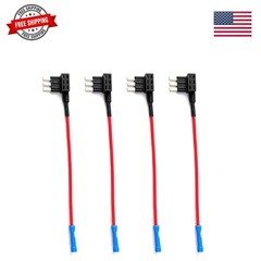4 Pack Car Add-a-Circuit Fuse Tap Kit, Upgraded Automotive 32V 5A-30A Standar…