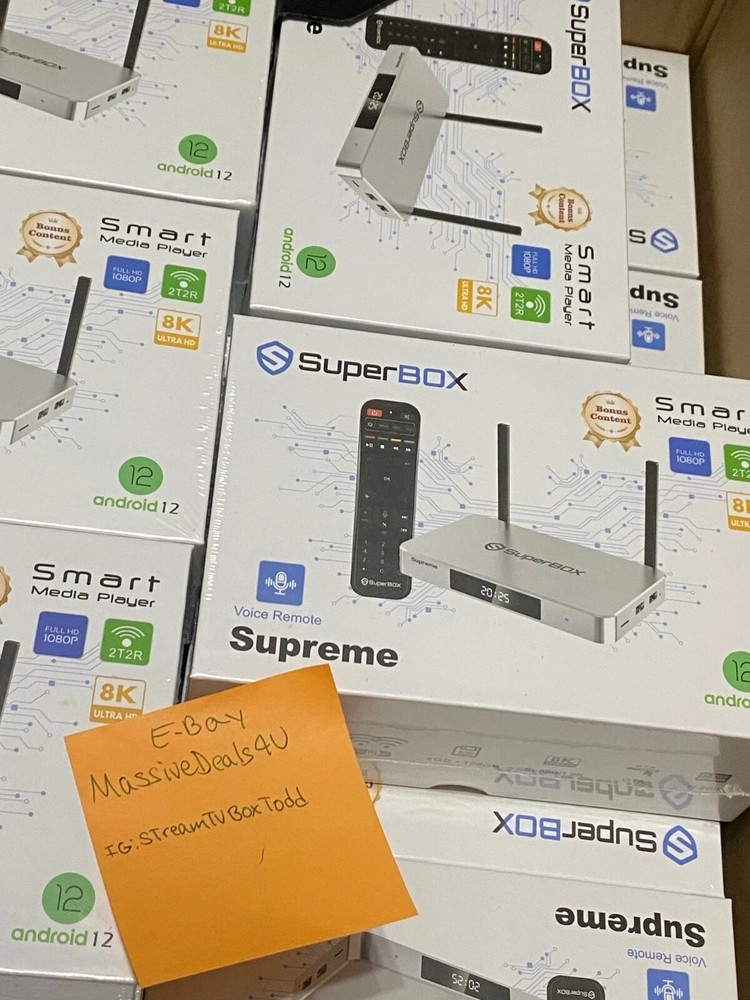 New & Sealed SuperBox Supreme 2025 – 8K UHD – Authorized Distributor Affiliated