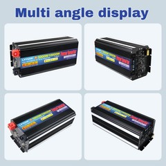 5000W 10000W Power Inverter DC 12V to AC 110V Converter W/ 4 Sockets USB Remote