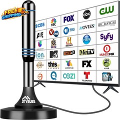 2026 Digital TV Antenna for Smart TV Indoor 360° Long Range Reception for Local