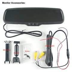 4.3″ OEM Mirror Monitor +No.1 Bracket for Ford Toyata Jeep Nissan Backup camera