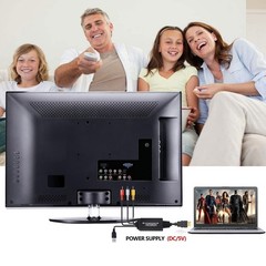 HDMI to RCA Composite AV Converter Adapter, Support PAL/NTSC, 1080P, 6.6ft.