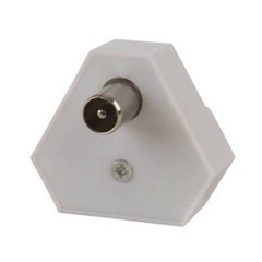 Plastic 2 Way Indoor Splitter White Durable Construction Premium High Quality