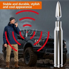 5.5in Chrome Bullet Antenna 50 Cal Truck Antenna Fittings， Fit for Ford F150 …