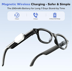 AI Smart Glasses with Camera 8MP, 4K Video, Bluetooth Ai Glasses for Men Women,