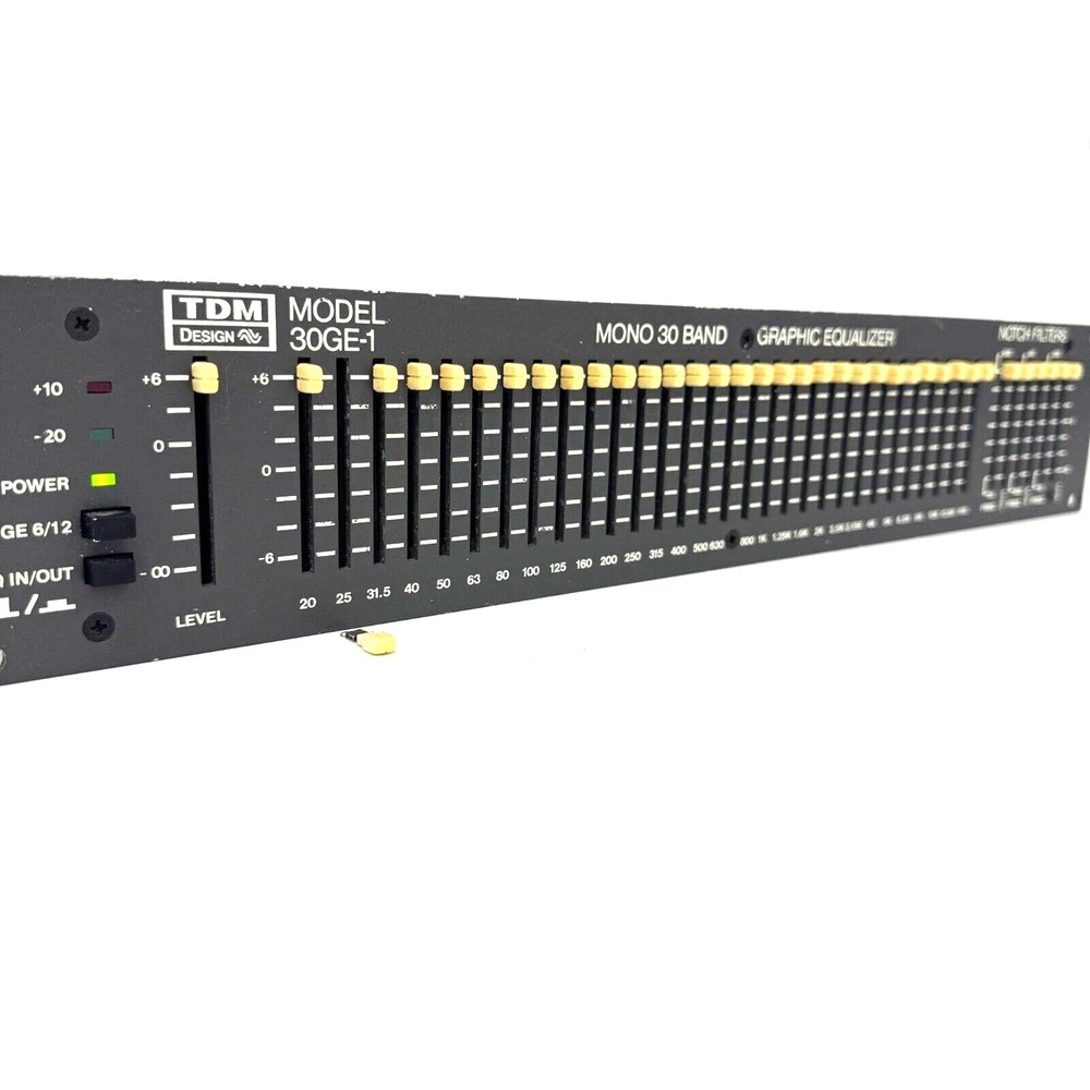 TDM 30GE-1 Mono 30 Band Graphic Equalizer -also- ASA (Advance Sound Application)