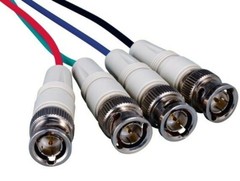 4 BNC Male to Male Component Video Cable – 6ft / 10ft / 25ft