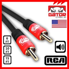 Subwoofer Audio Cable 1 RCA To 1 RCA Coaxial Dual Layer Gold Plated Plug Cord