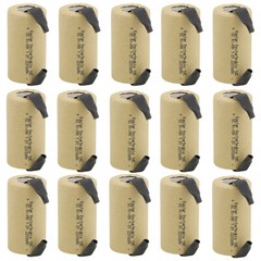 Kastar 15x SC Sub C 2200mAh 1.2V NiMH Rechargeable Battery W/Tab For Power Tools