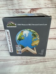 Hand Painted Himalayan Glow Wireless BLE Speaker Earth Lamp W/remote USB-C
