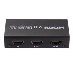 UHD 4K 60Hz HDMI 2.0 Repeater Amplifier Splitter Box Hub HDR 1080P 1×2 1In 2Out