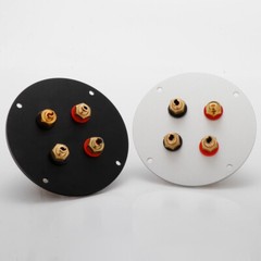 Aluminum Binding Post Speaker Box Banana Jack Socket Plate Banana Plug Connector