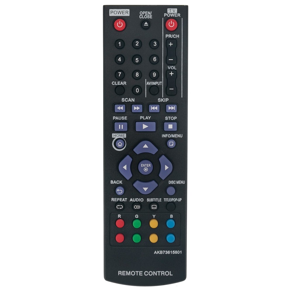 Replace Remote for LG Blu-ray BP325 BP320 BP220 BP200 BP125 BP325W BP220N BP320N