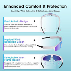 4K AI Smart Glasses with Camera, HD Video, Bluetooth, No SD Card Needed