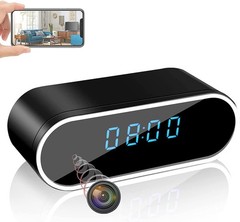 1080p Wireless WiFi Clock Home Security Device